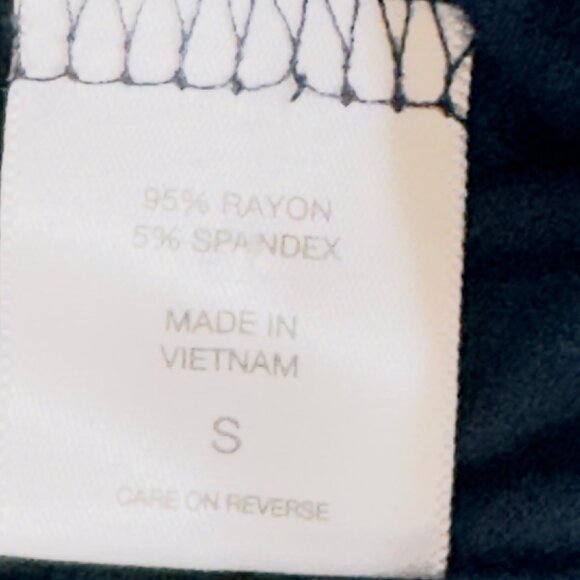 NEW YORK & COMPANY Women's Skirt Navy Blue Maxi Rayon Spandex Pockets Size S - Picture 12 of 13